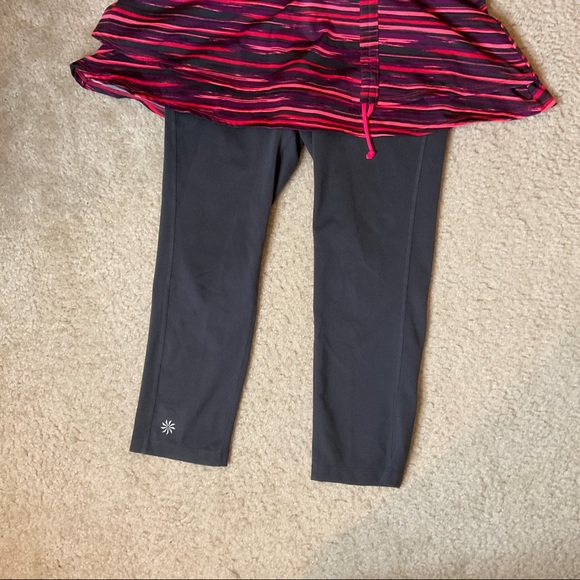ATHLETA Painted Cuteness 2 in 1 Skirted Capri S - Picture 4 of 11